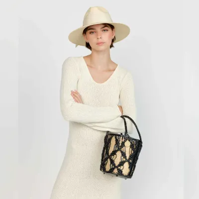 Freya Helix Leather Mini Crossbody