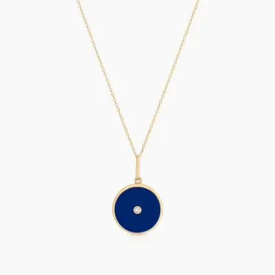 Thatch Balia Enamel Necklace Blue