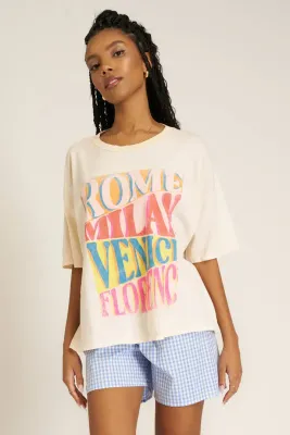 Project Social Italia Cities Tee