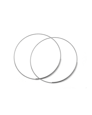 JLA Hadley Hoops White Gold