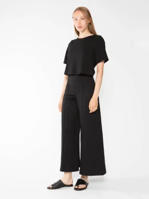 Ripley Rader Ponte  Knit Wide Leg Cropped Pant