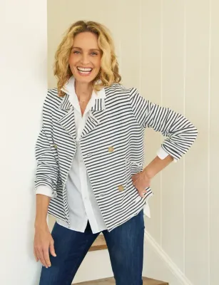 Frank &amp; Eileen Mini Belfast Navy Stripe