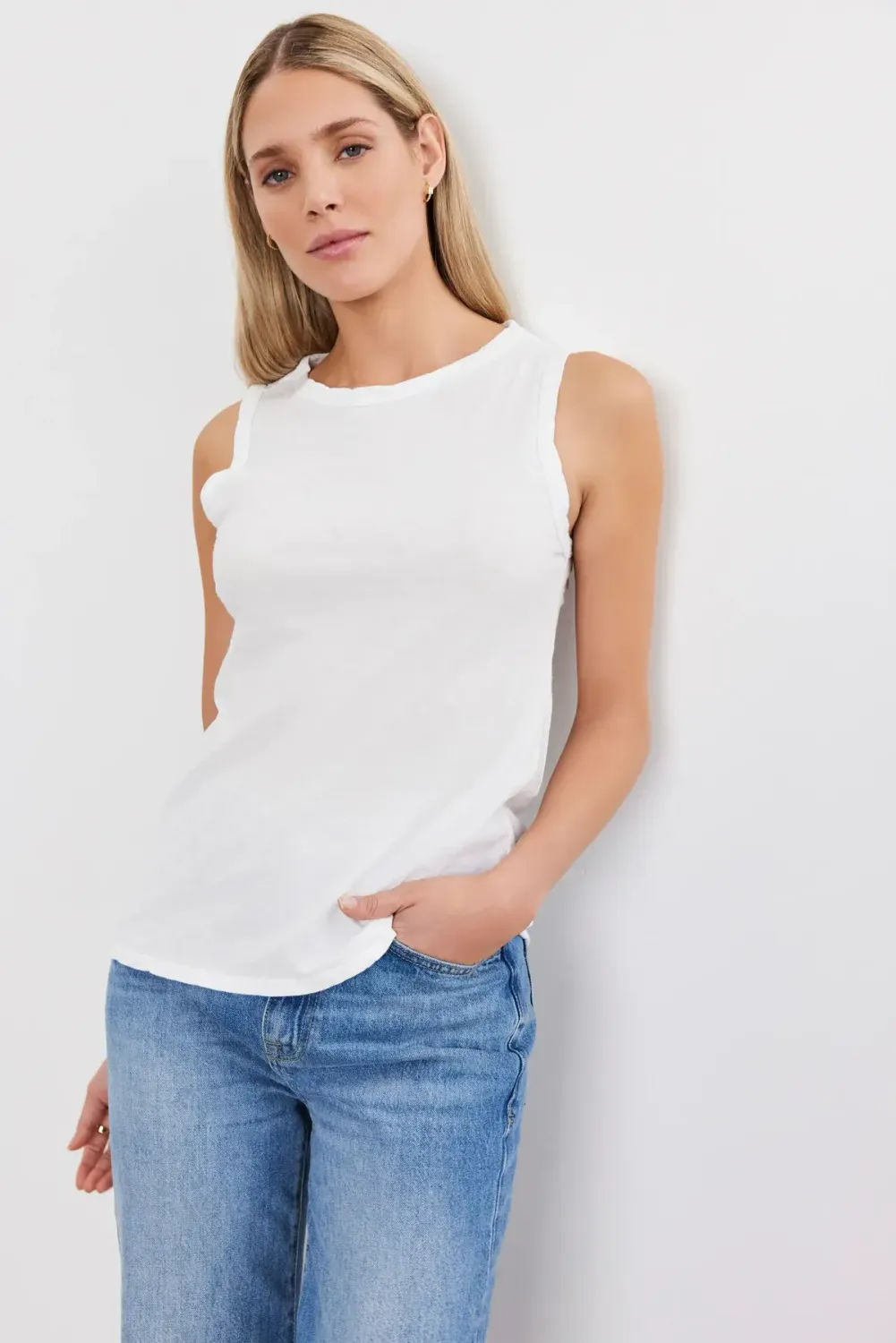 Velvet Taurus Tank , Color: White, Size: XS