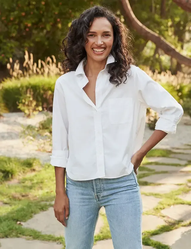 Frank &amp; Eileen Silvio Shirt White, Color: White, Size: S
