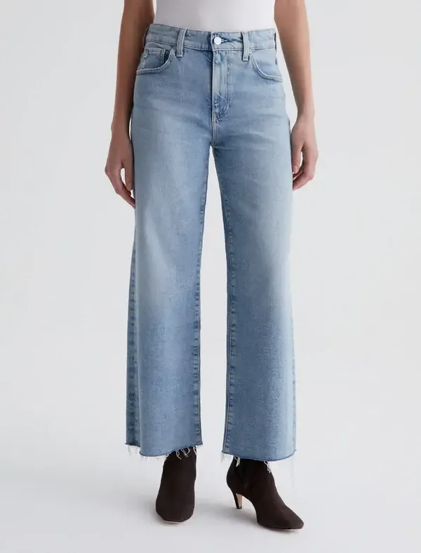AG Saige Wide Leg Crop , Color: Eclipsed, Size: 25