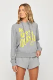 Spiritual Gangster &quot;Be Kind&quot; Harper Crop Hoodie, Color: Heather Ash, Size: XS