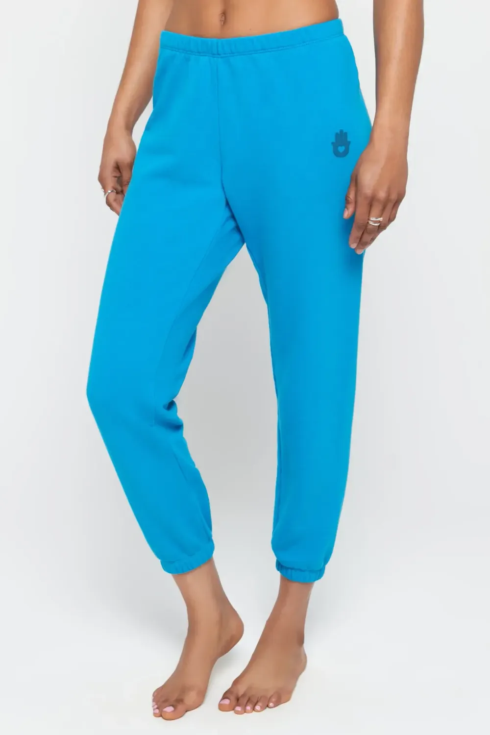 Spiritual Gangster Ombré Hamsa Luna Sweatpant Azul, Color: Azul, Size: XS