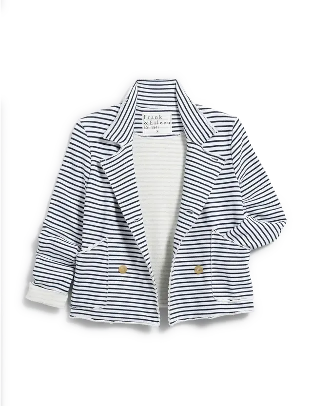 Frank &amp; Eileen Mini Belfast Navy Stripe, Color: Navy French Stripe, Size: XS
