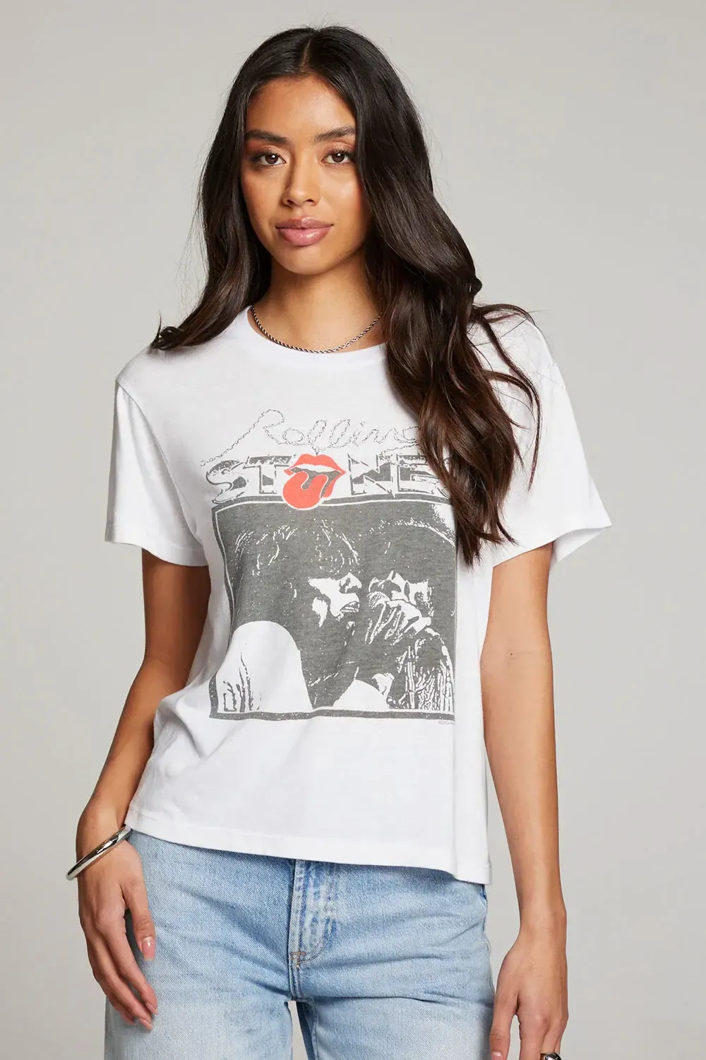 Chaser &quot;Rolling Stones&quot; Tee, Color: White, Size: XS