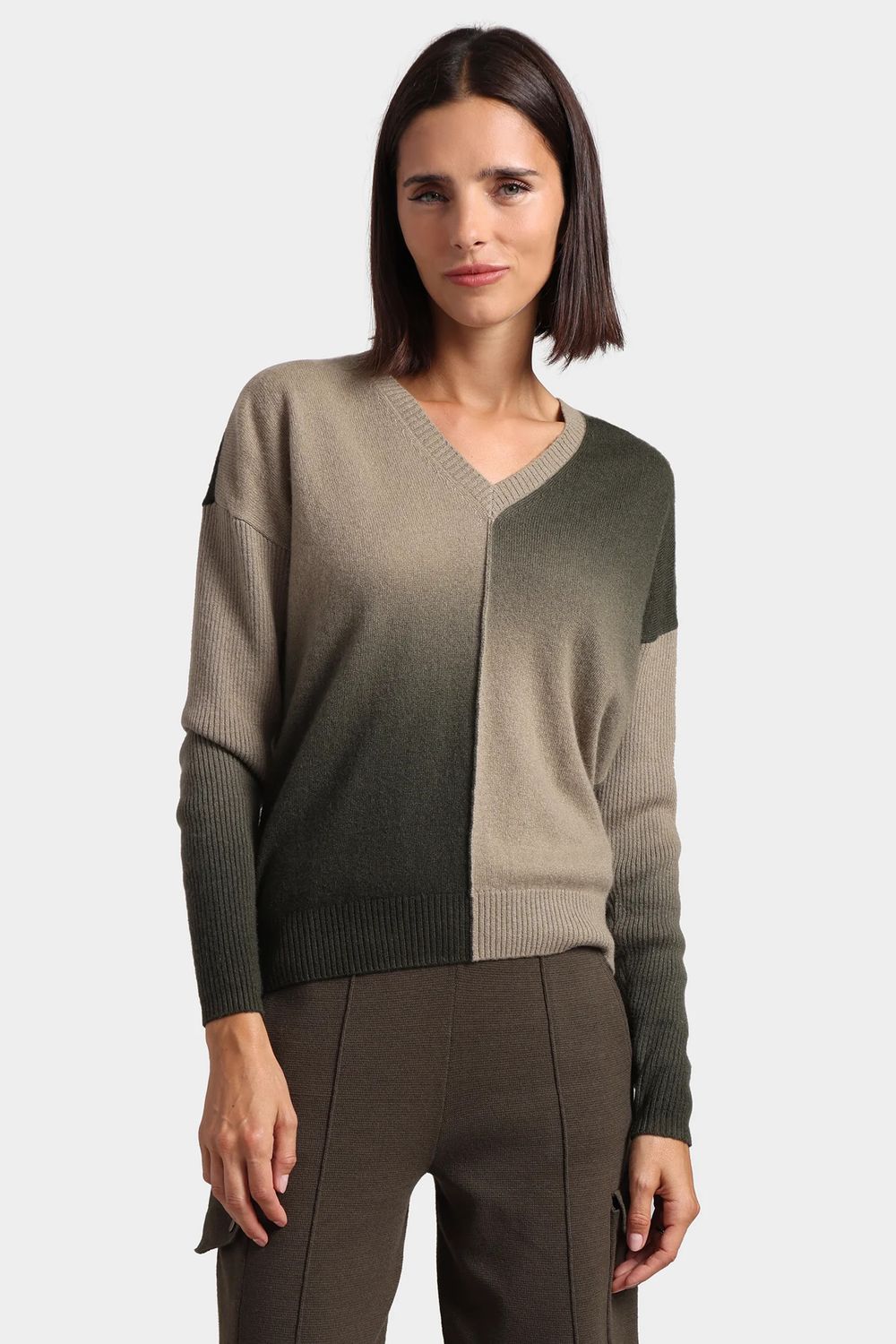 Minnie Rose Cashmere Dip Dye Sweater
