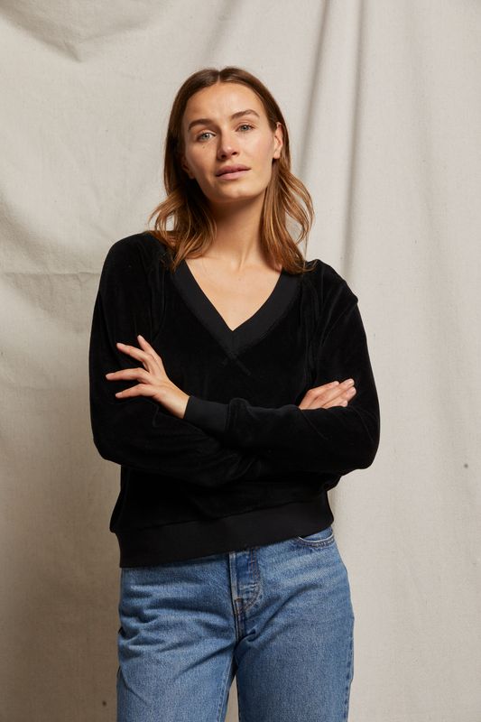 PWT Ember Velour V Sweatshirt