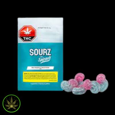 Blue Raspberry Watermelon, SOURZ by Spinach (5/pk)Soft Chews