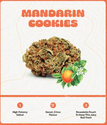 Mandarin Cookies, Back Forty (28g) Dried Flower