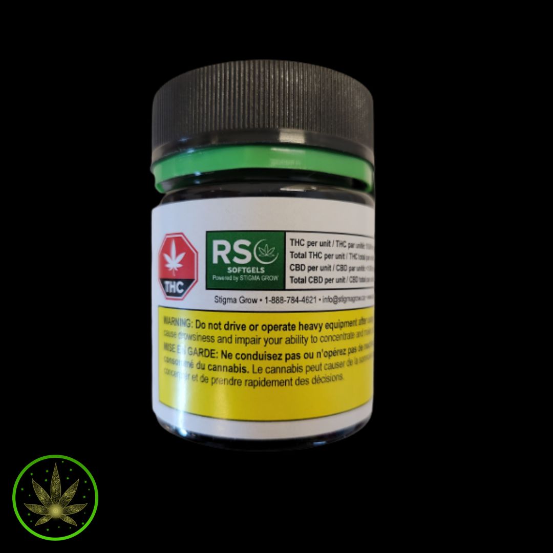 RSO THC 10mg, Stigma Grow (25x10mg) Softgels