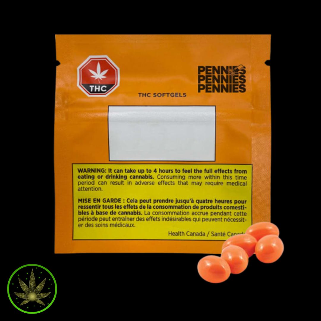 Pennies 10mg THC, Pennies (5/pc) Softgels