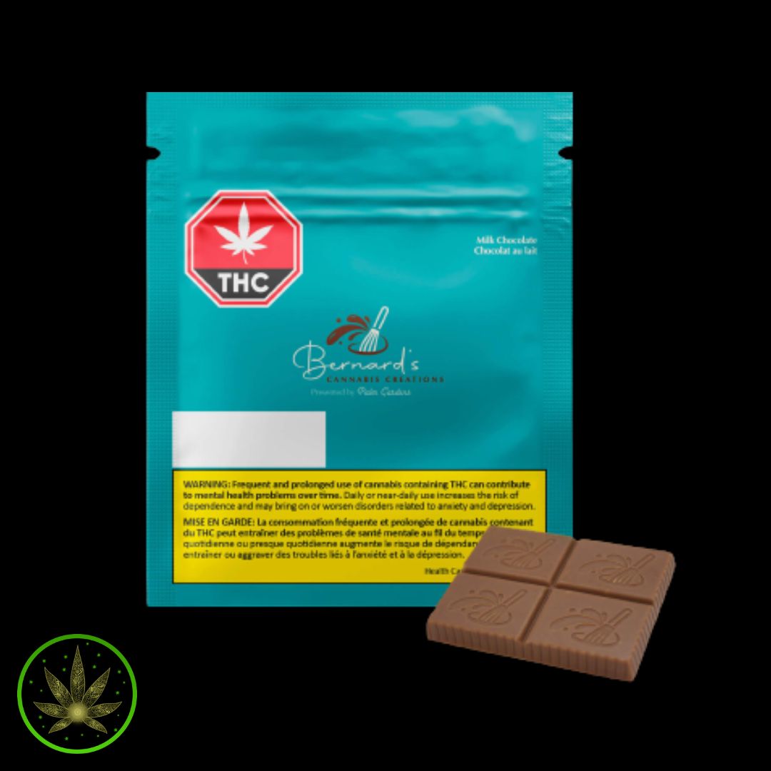 Balanced Milk Chocolate, Bernard's Cannabis Creations(10g) Chocolate