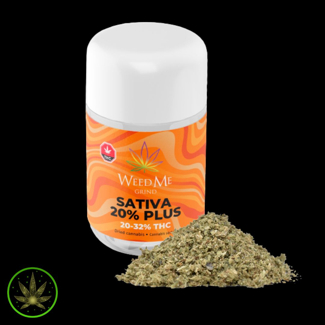 SATIVA 20% PLUS, Weed Me (14g) Milled Flower