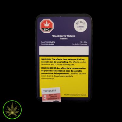 Blackberry Gelato, Wildlife (10x0.3g) Pre-Rolls