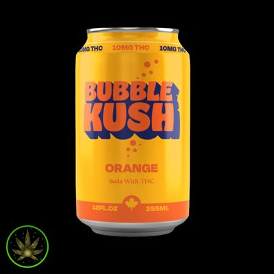 Orange THC, Bubble Kush (355ml) Soda