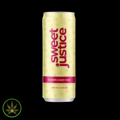 Elderflower Pom, Sweet Justice (355ml) Sparkling Beverage