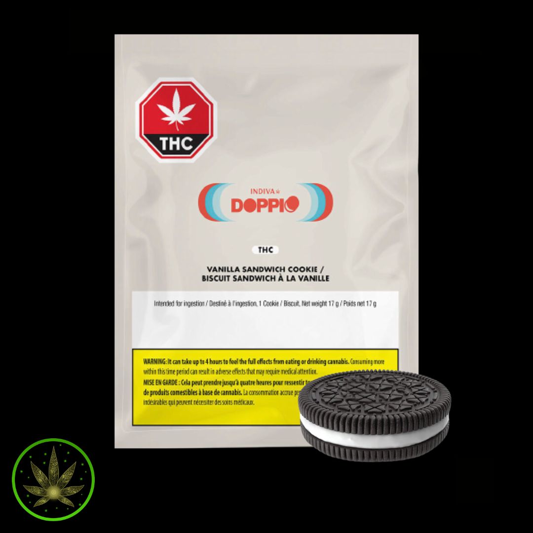 Vanilla Double Stuffed Chocolate Cookie, Doppio (1/pk) Cookies