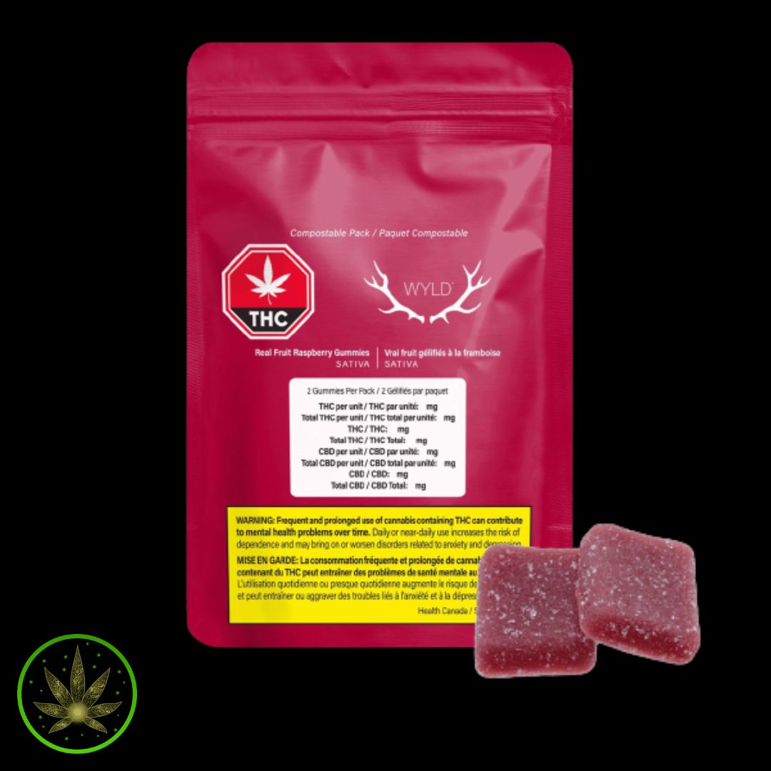 Real Fruit Raspberry, Wyld (2/pk) Soft Chews