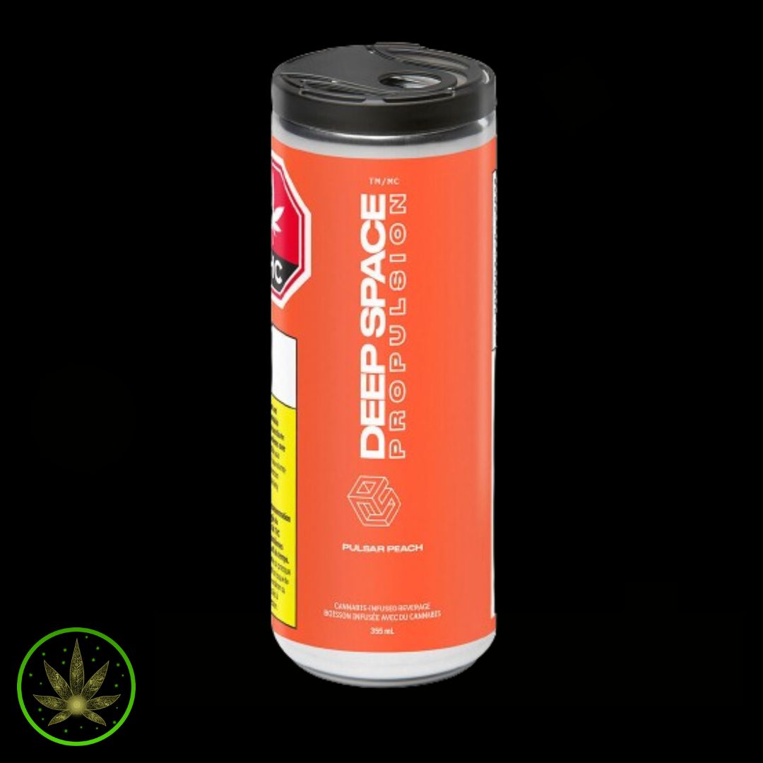 Pulsar Peach, Deep Space (355mL) Soda