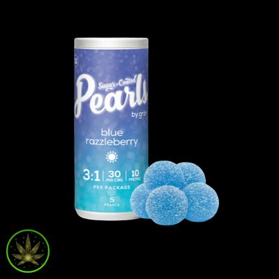 Blue Razzleberry 3:1 CBG:THC, Pearls by gron (5/pk) Soft Chews