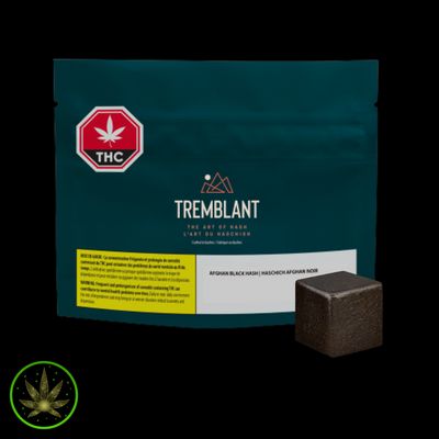 Afghani Style Black Hash, Tremblant Cannabis (2g) Ice Hash