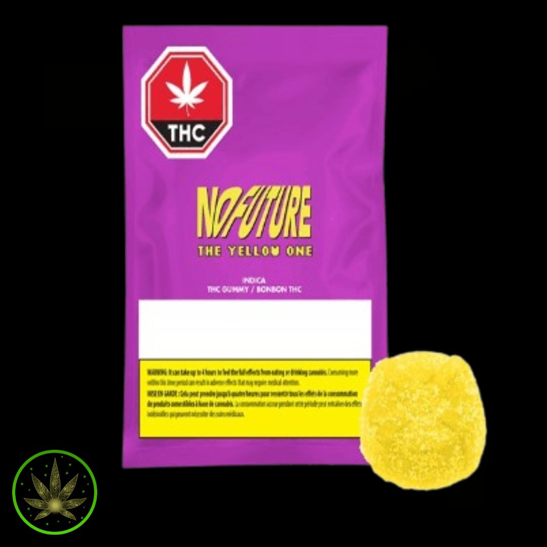Yellow Indica THC 10mg, No Future (1/pk) Soft Chew