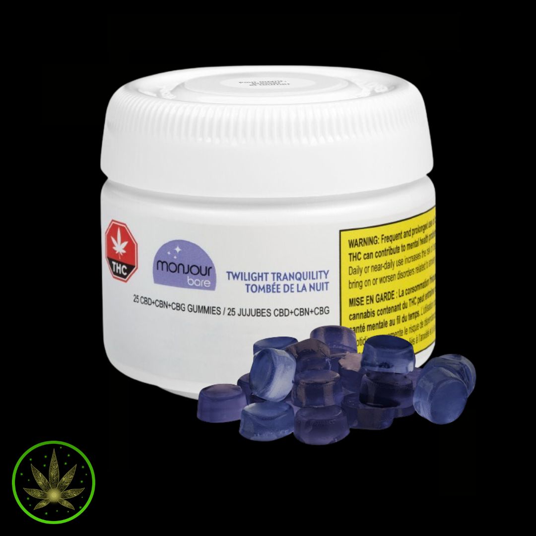 Twilight Tranquility (CBD/CBN/CBG), Monjour Bare (25/pk) Soft Chews