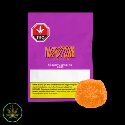 Orange Indica THC 10mg, No Future (1/pk) Soft Chew