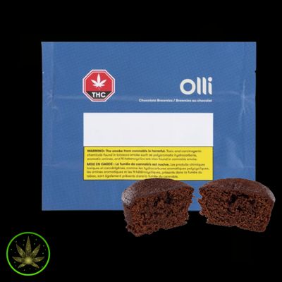 Chocolate Brownies 2:1 THC:CBD , Olli (2/pk) Brownies