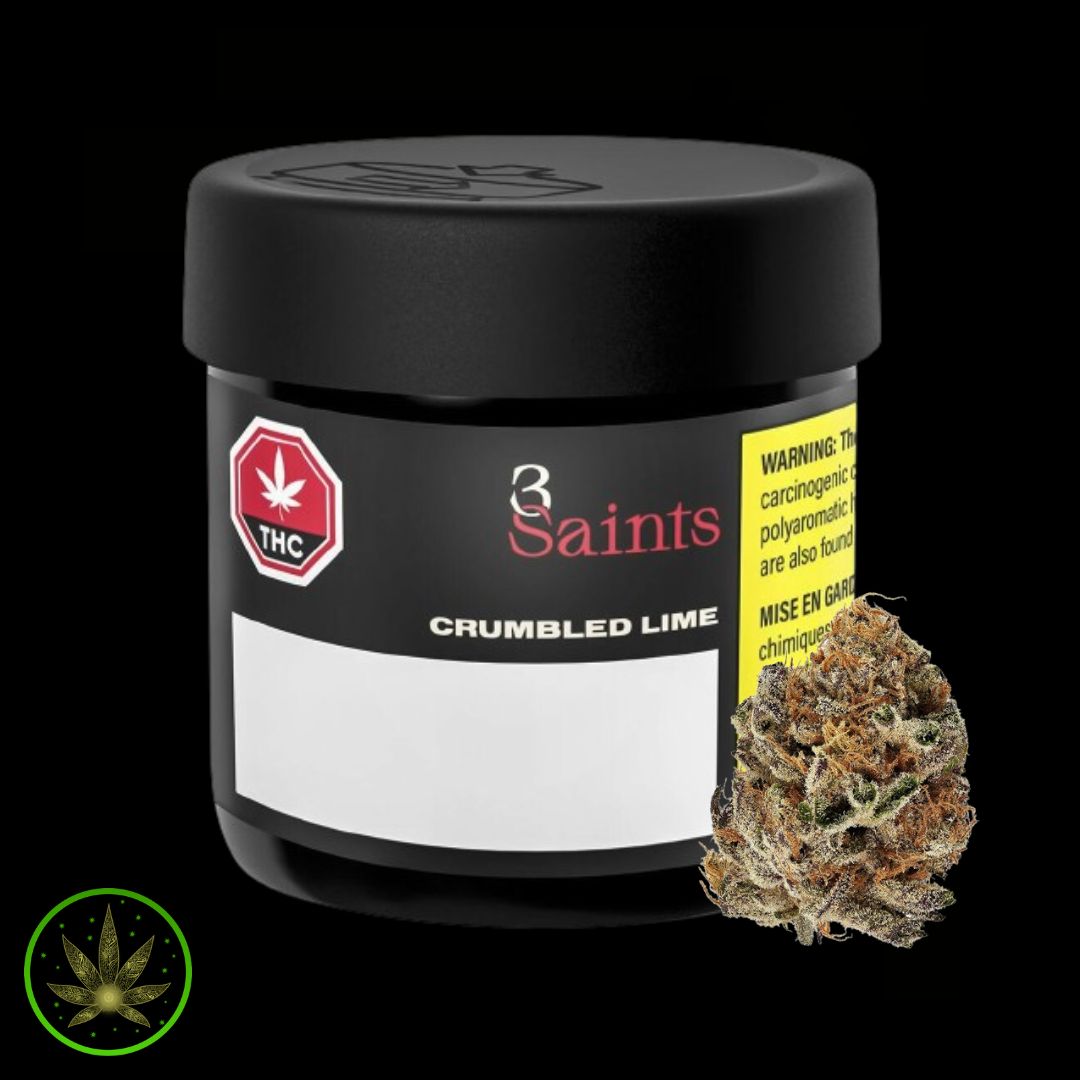 Crumbled Lime, 3Saints (3.5g) Dried Flower