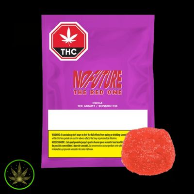 Red Indica THC 10mg, No Future (1/pk) Soft Chew