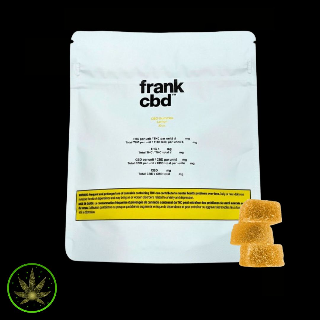 CBD-50mg Lemon, frank cbd (30/pk) Soft Chews