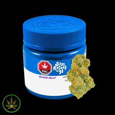 Black Jelly, San Rafael 71 (3.5g) Dried Flower