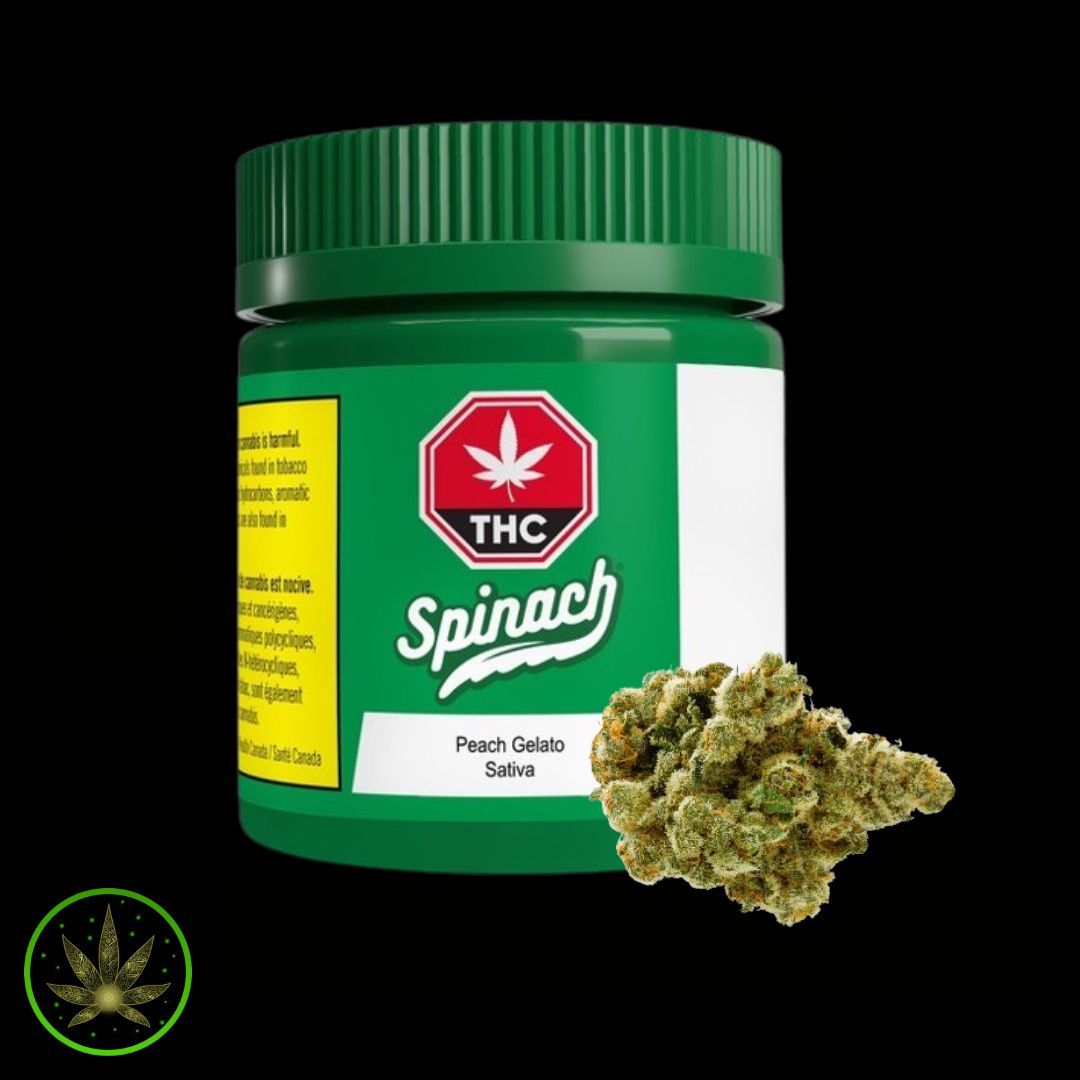 Peach Gelato, Spinach (3.5g) Dried Flower