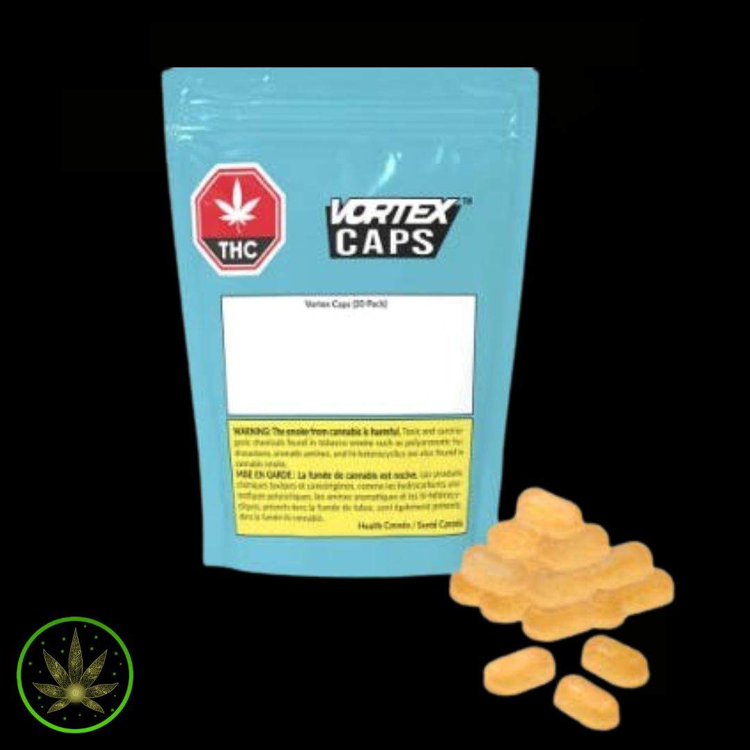 THC Caps 10mg, Vortex (20/pk) Soft Caps