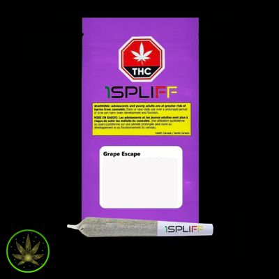 Grape Escape (Grape Stomper x Grape OG), 1SPLIFF (7x0.5g) Pre-Rolls