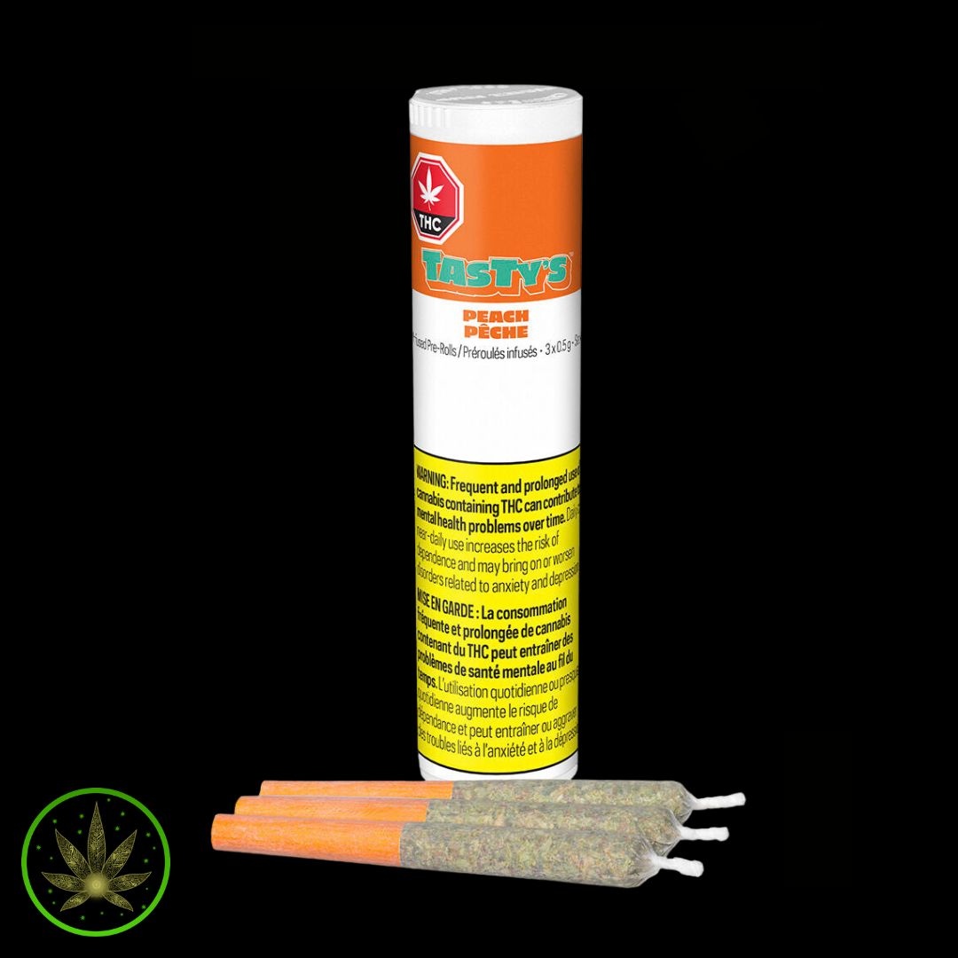Peach, Tasty's (3x0.5g) Infused Pre-Rolls