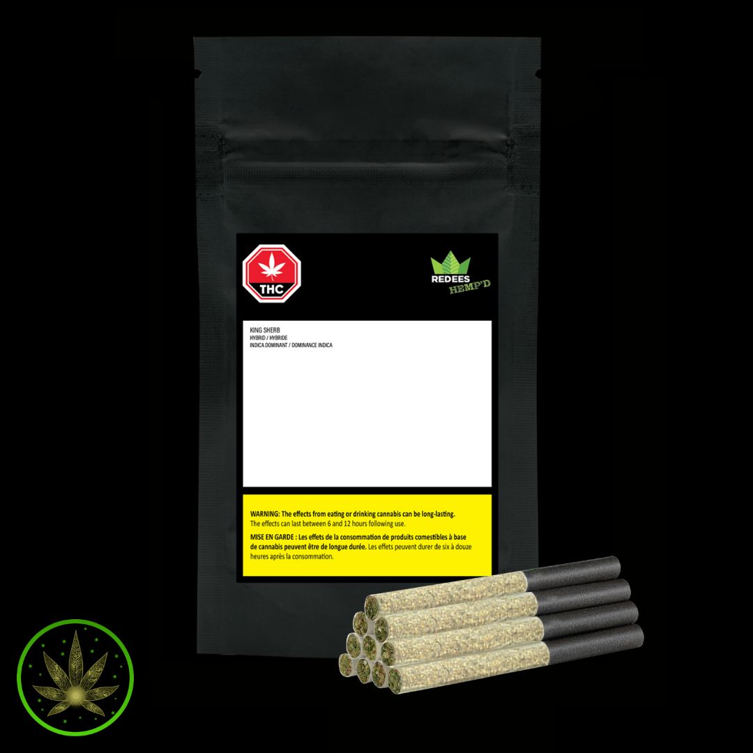 King Sherb, Redees Hemp'd (10x0.4g) Pre-Rolls