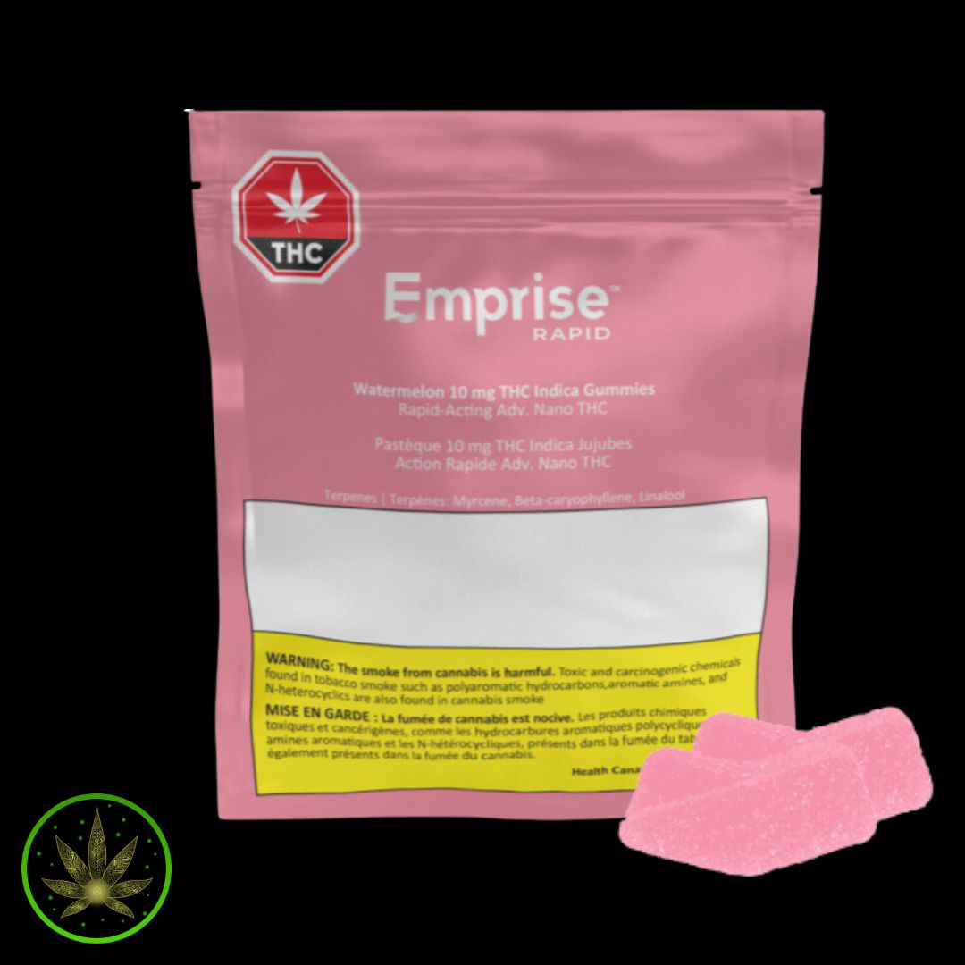 Watermelon 10mg THC, Emprise Rapid (1/pc) Soft Chews