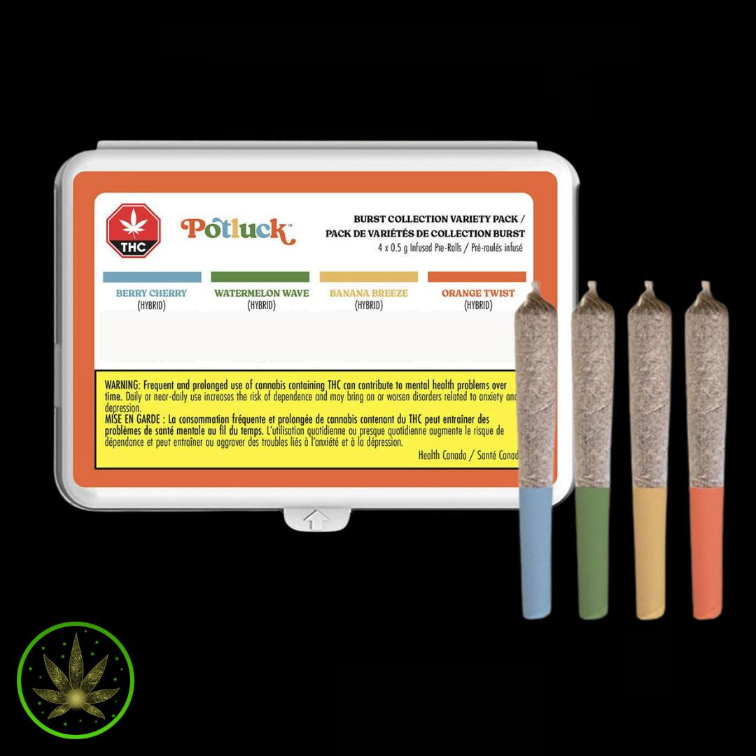 Burst Collection, Potluck (4x0.5g) Infused Pre-Rolls