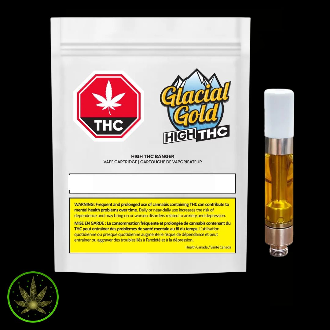 HIGH THC Banger, Glacial Gold (1.0g) PVC
