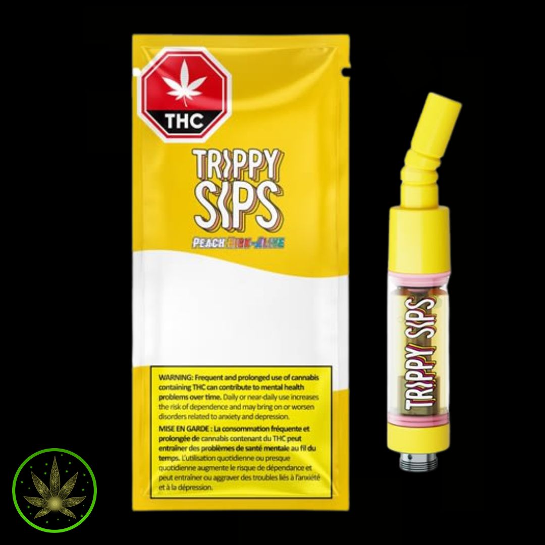Peach High-Alive, Trippy Sips (0.95g) PVC