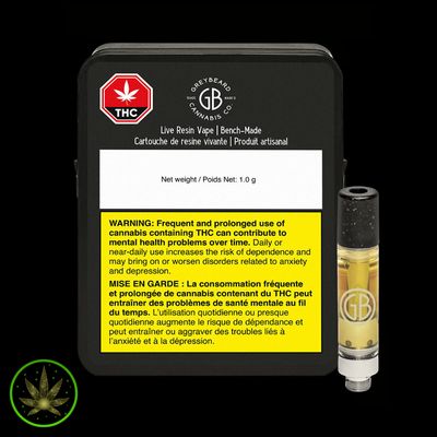 Bench-Made Live Resin, Greybeard (1g) PVC