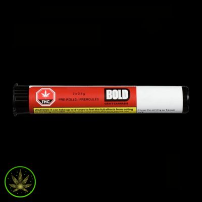 Starfruit Burst, BOLD (3x0.5g) Diamond Infused Pre-Rolls