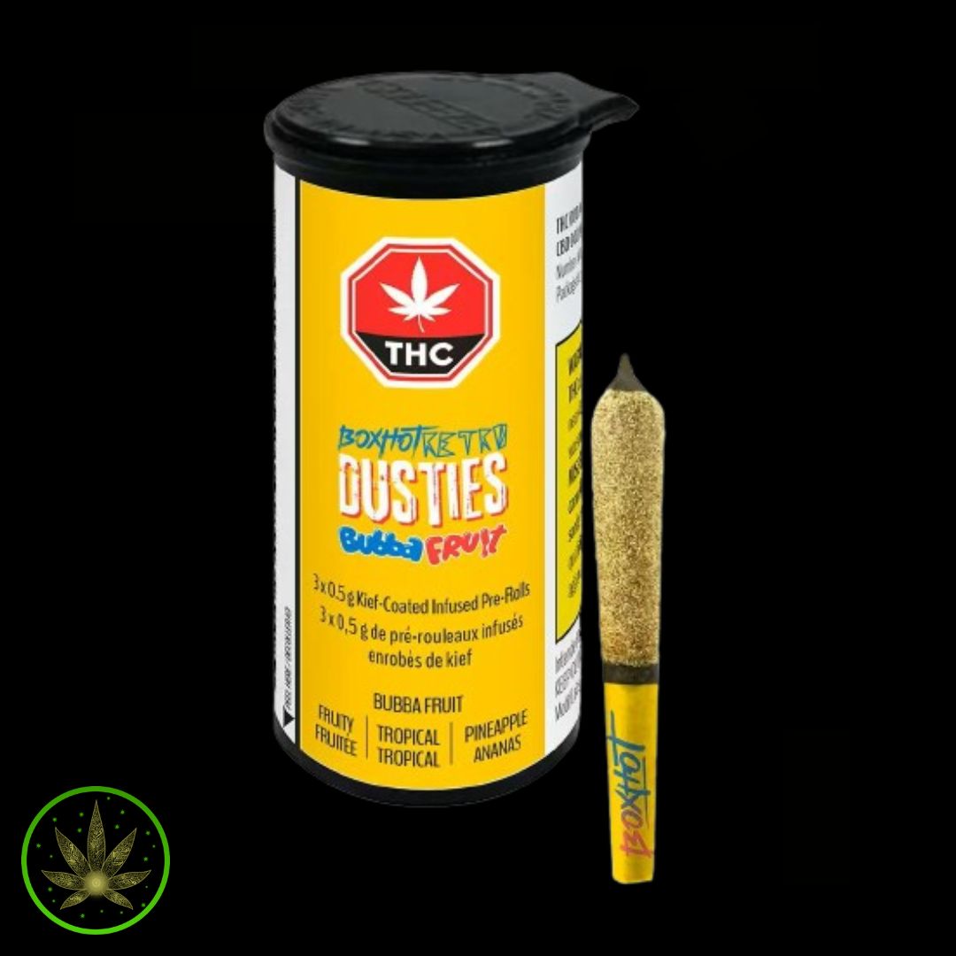 Bubba Fruit Coated-Dusties , BOXHOT (3x0.5g) Infused Pre Rolls