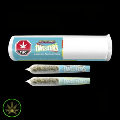 Citrus Cyclone &amp; Mango Slap Twisters, RIZZLERS (2x0.5g) Infused Pre-Rolls